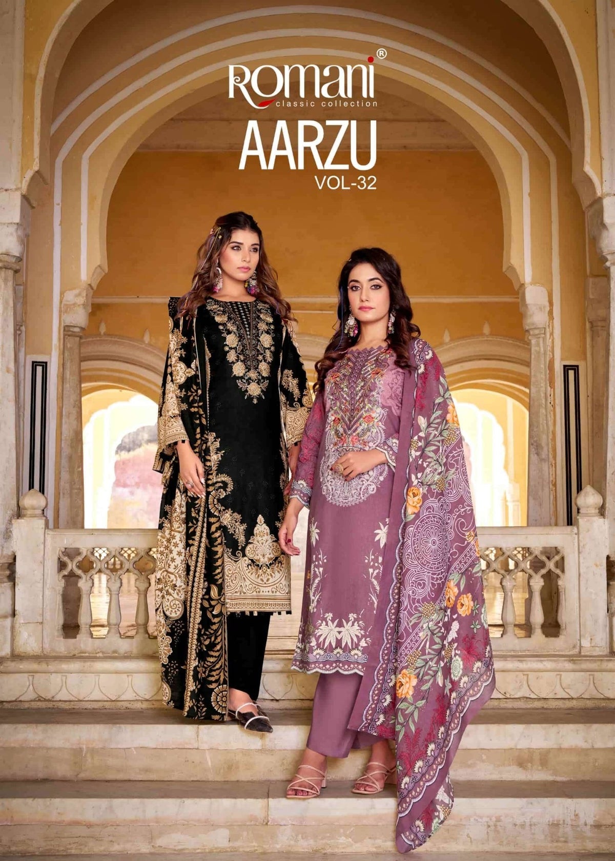 Romani Aarzu Vol 32 Soft Cotton Dress Material - Amrah Wholesale