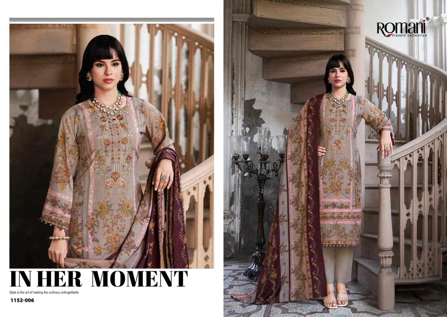 Romani Aarzu Vol 33 Cotton Printed Dress Material
