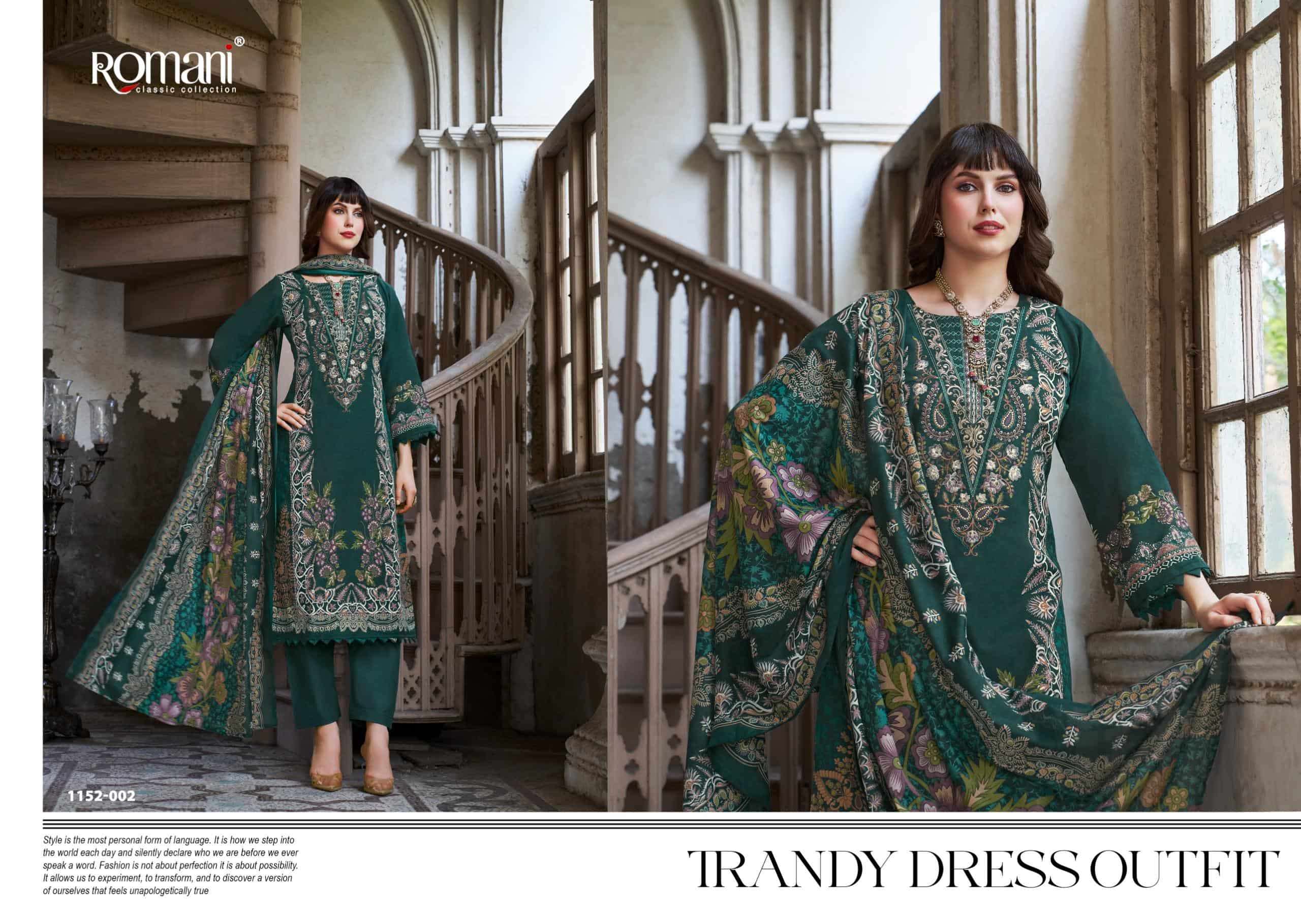 Romani Aarzu Vol 33 Cotton Printed Dress Material