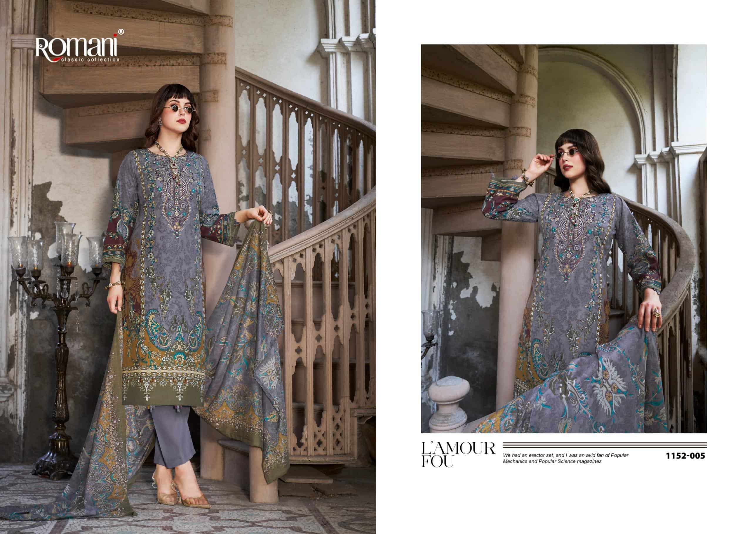 Romani Aarzu Vol 33 Cotton Printed Dress Material