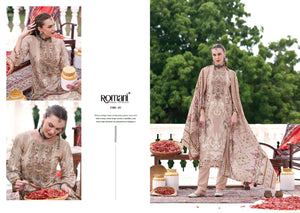 Romani Aarzu Vol-36 Cotton Printed Unstitched Dress Material