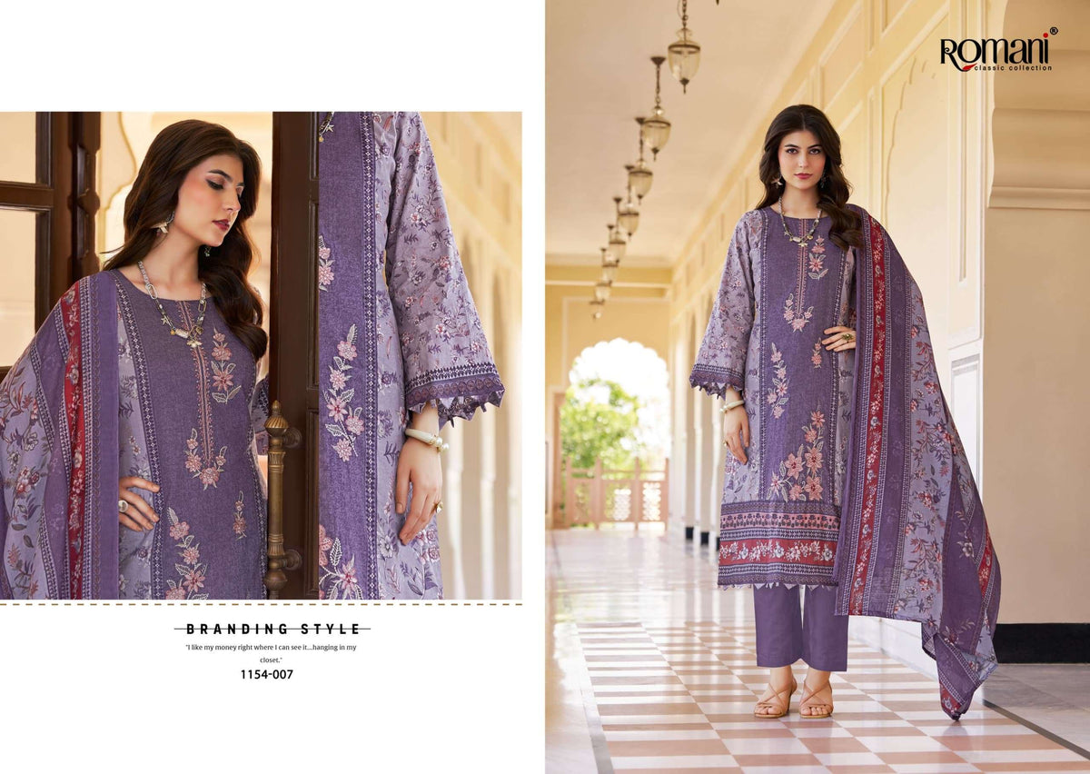 ROMANI Aarzu Vol-34 Cotton Pakistani Suit
