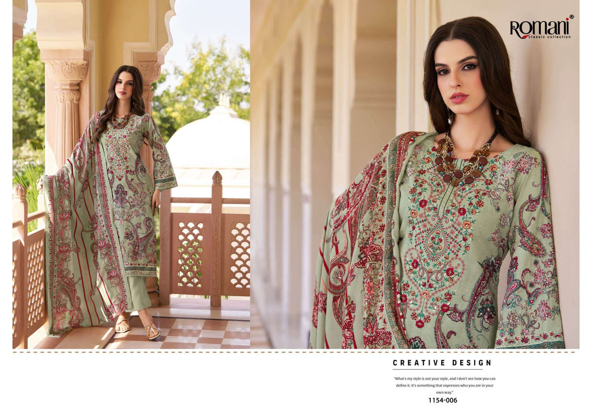 ROMANI Aarzu Vol-34 Cotton Pakistani Suit