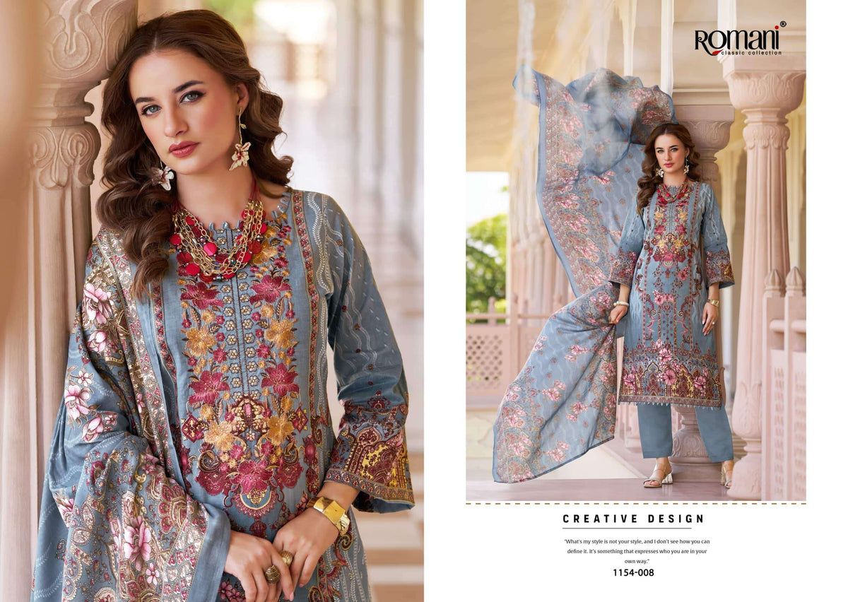 ROMANI Aarzu Vol-34 Cotton Pakistani Suit