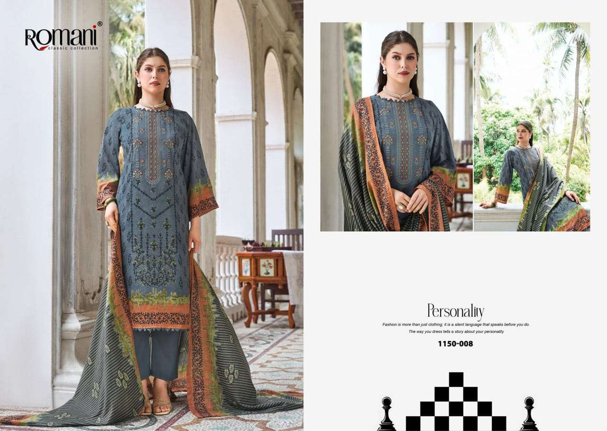 Romani Bin Kareem Vol-04 Cotton Printed Pakistani Suit