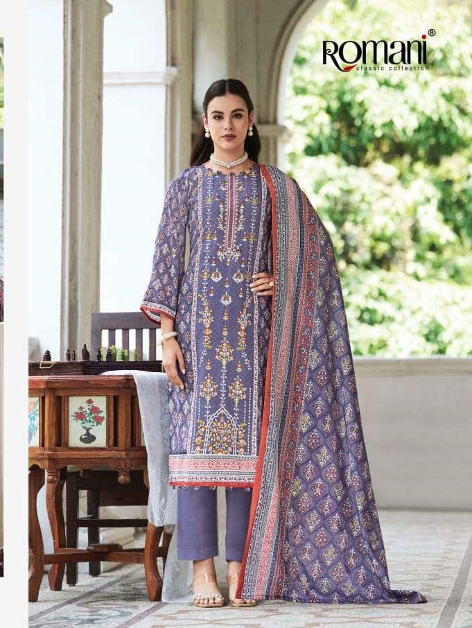 Romani Bin Kareem Vol-04 Cotton Printed Pakistani Suit