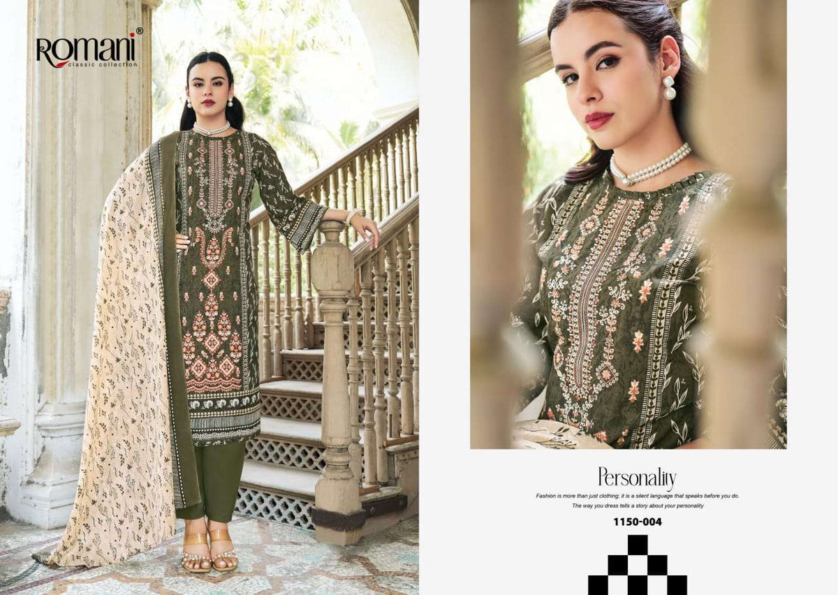 Romani Bin Kareem Vol-04 Cotton Printed Pakistani Suit