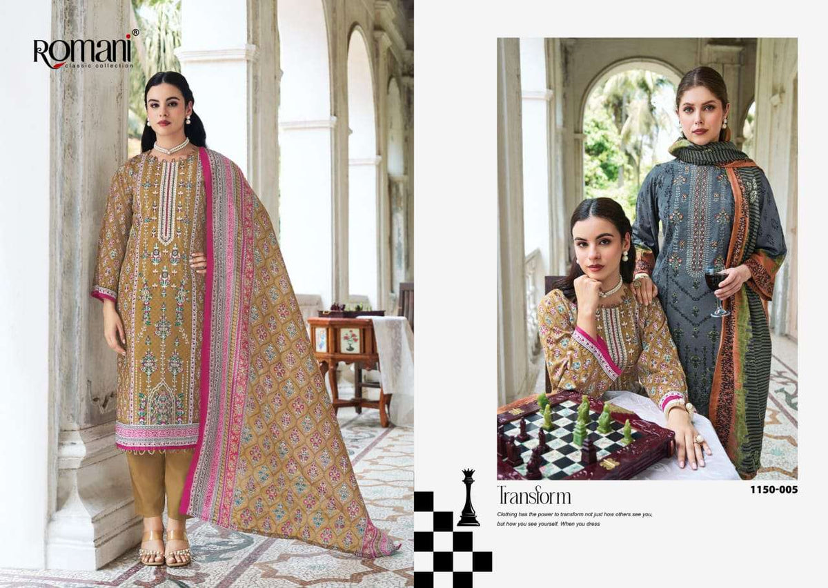 Romani Bin Kareem Vol-04 Cotton Printed Pakistani Suit