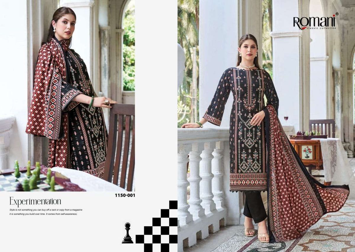 Romani Bin Kareem Vol-04 Cotton Printed Pakistani Suit