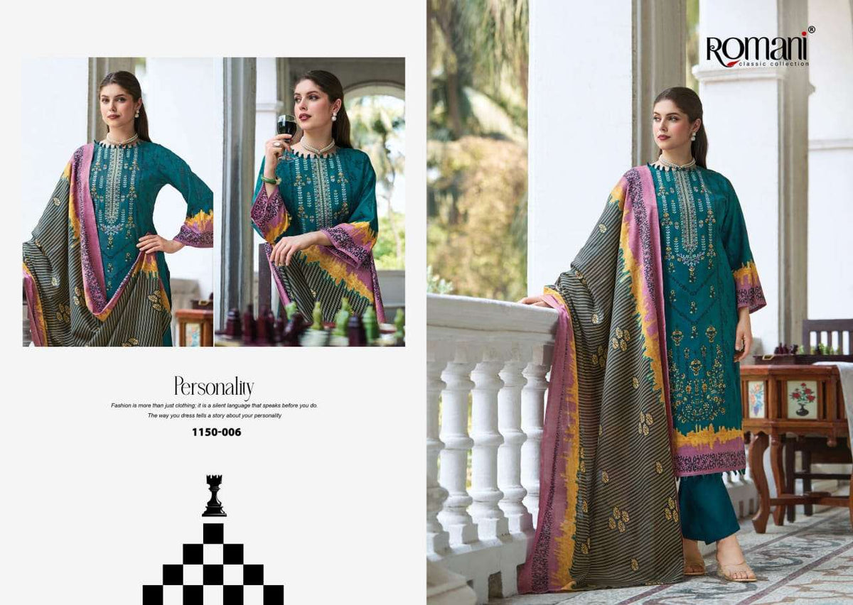 Romani Bin Kareem Vol-04 Cotton Printed Pakistani Suit