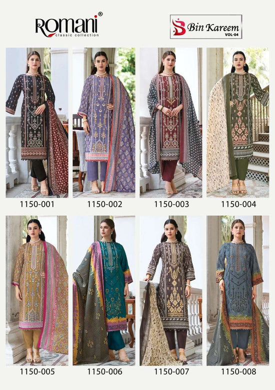 Romani Bin Kareem Vol-04 Cotton Printed Pakistani Suit