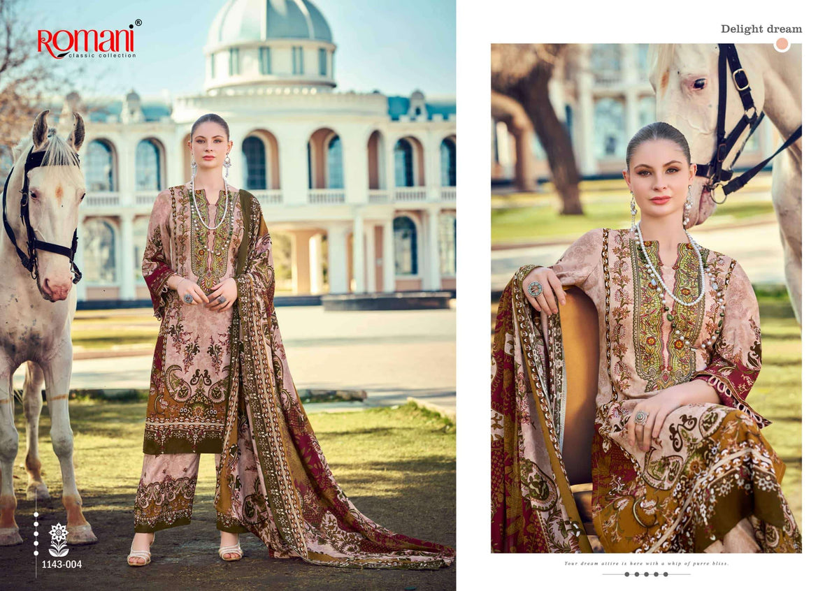 Romani Mahira Vol - 08 Cotton Pakistani Suit Wholesale Surat - Amrah Wholesale