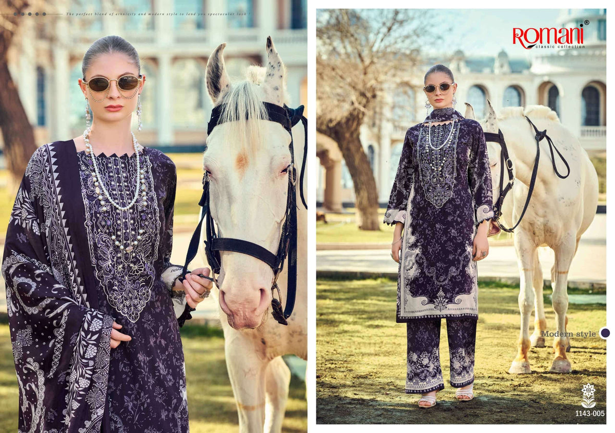 Romani Mahira Vol - 08 Cotton Pakistani Suit Wholesale Surat - Amrah Wholesale