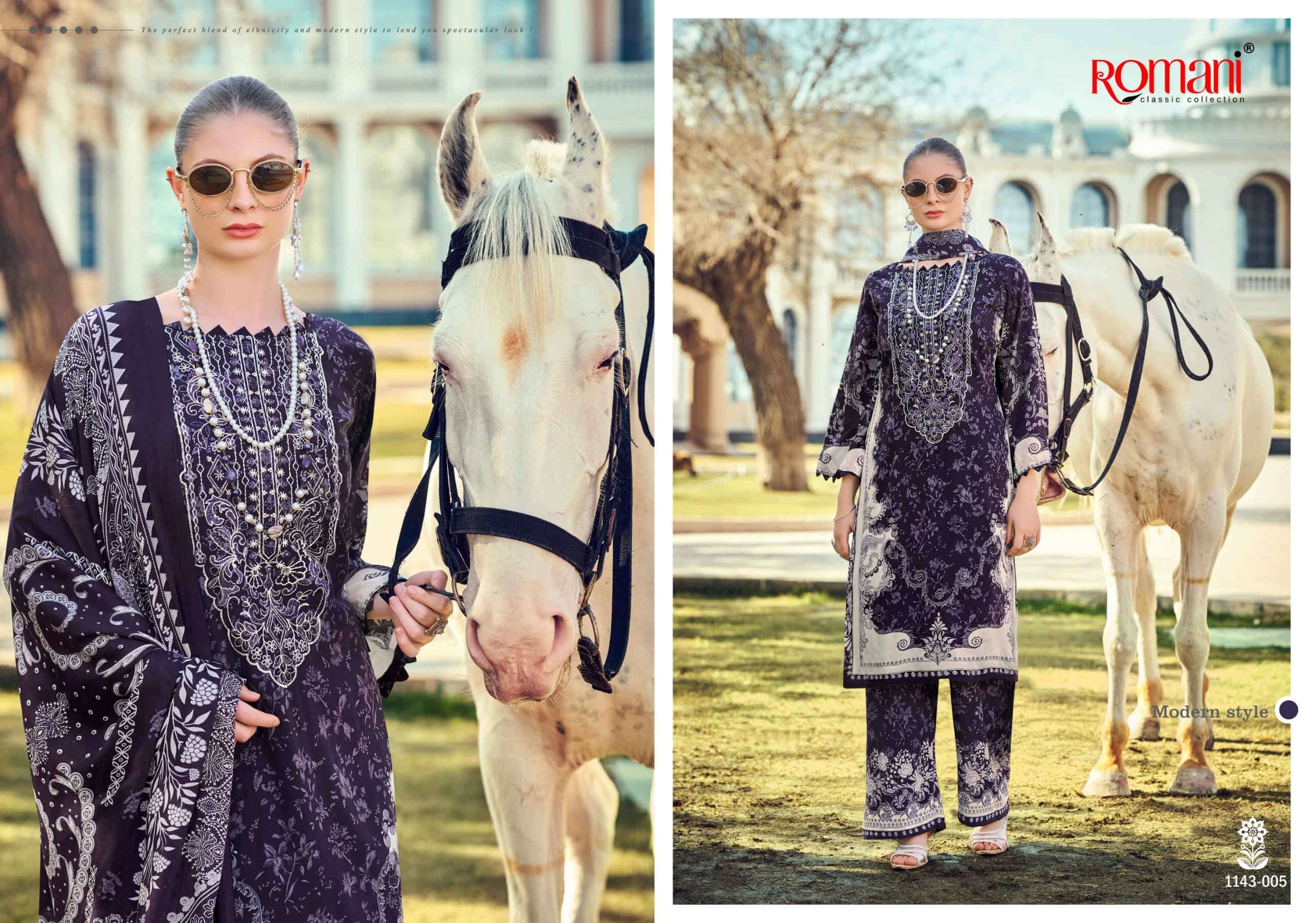 Romani Mahira Vol - 08 Cotton Pakistani Suit Wholesale Surat - Amrah Wholesale