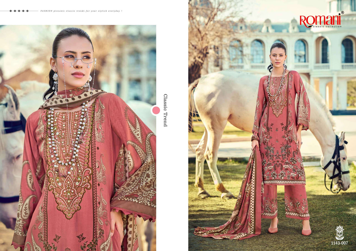 Romani Mahira Vol - 08 Cotton Pakistani Suit Wholesale Surat - Amrah Wholesale