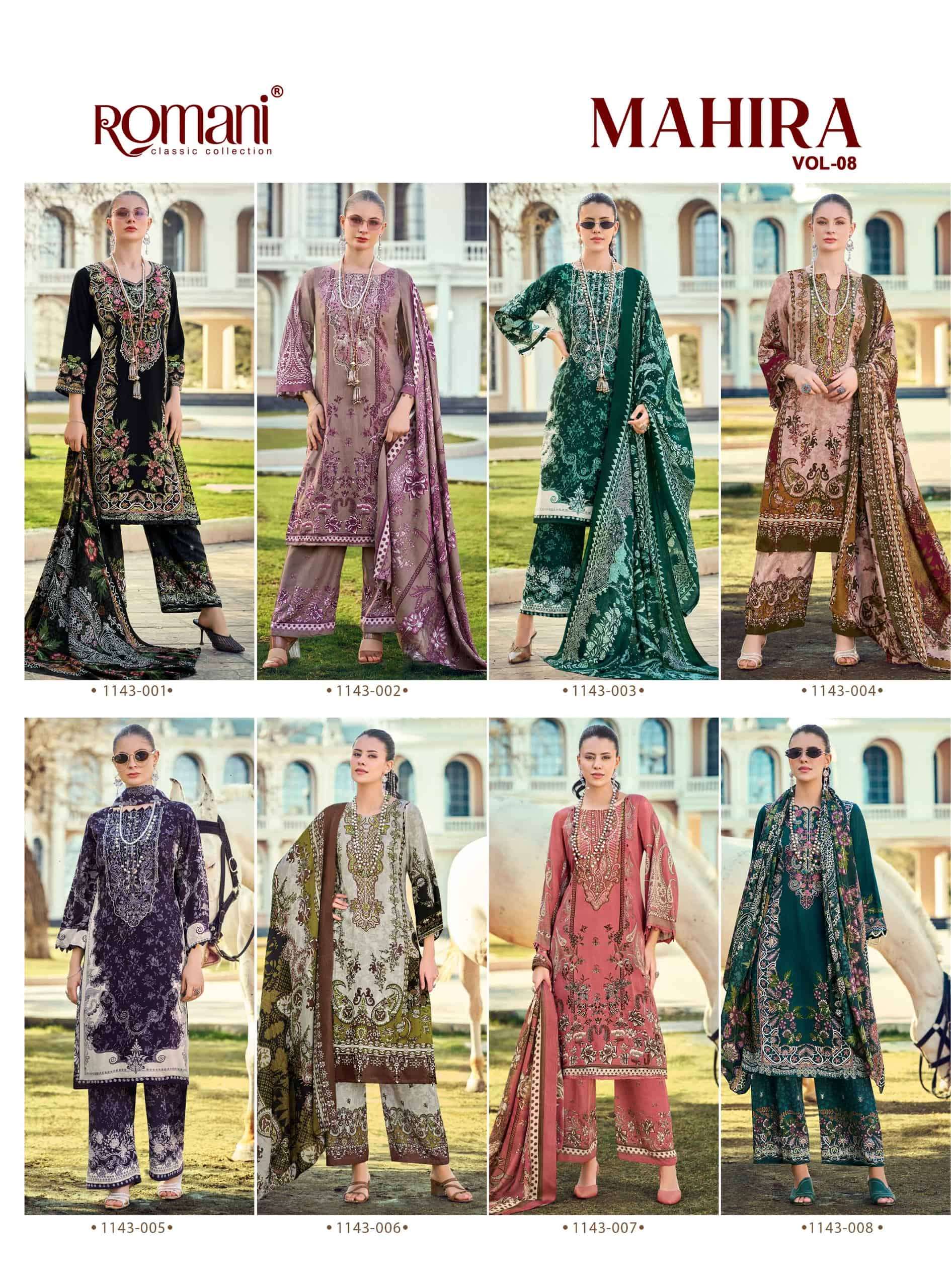 Romani Mahira Vol - 08 Cotton Pakistani Suit Wholesale Surat - Amrah Wholesale