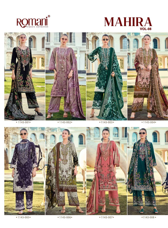 Romani Mahira Vol - 08 Cotton Pakistani Suit Wholesale Surat - Amrah Wholesale