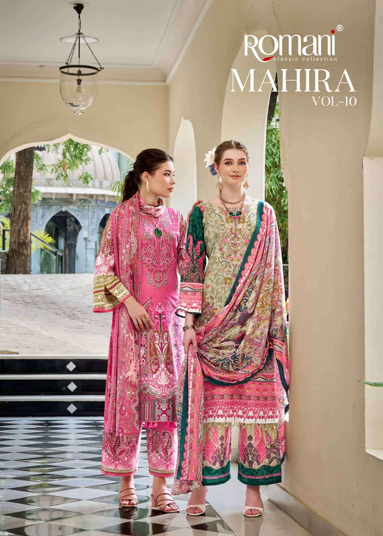 Romani Mahira Vol 10 Soft Cotton Pakistani Dress Material