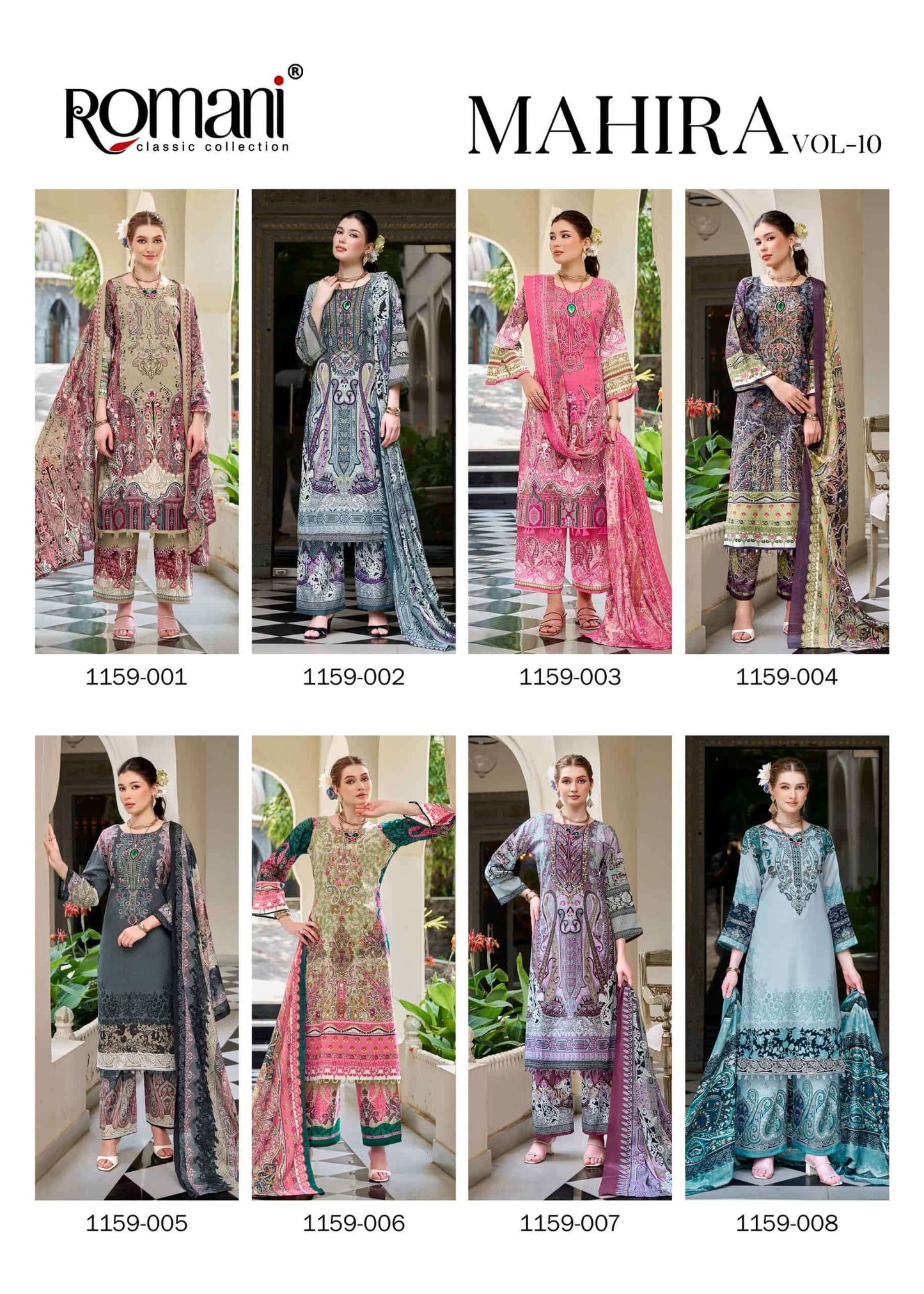 Romani Mahira Vol 10 Soft Cotton Pakistani Dress Material