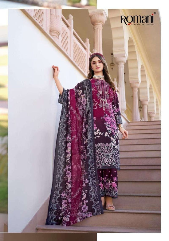 ROMANI MAHIRA VOL-7 Cotton Printed Embroidered Dress Material