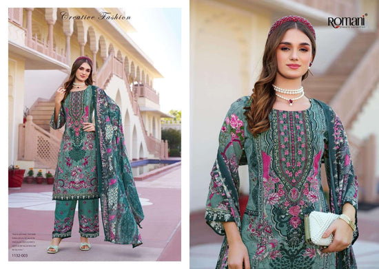 ROMANI MAHIRA VOL-7 Cotton Printed Embroidered Dress Material