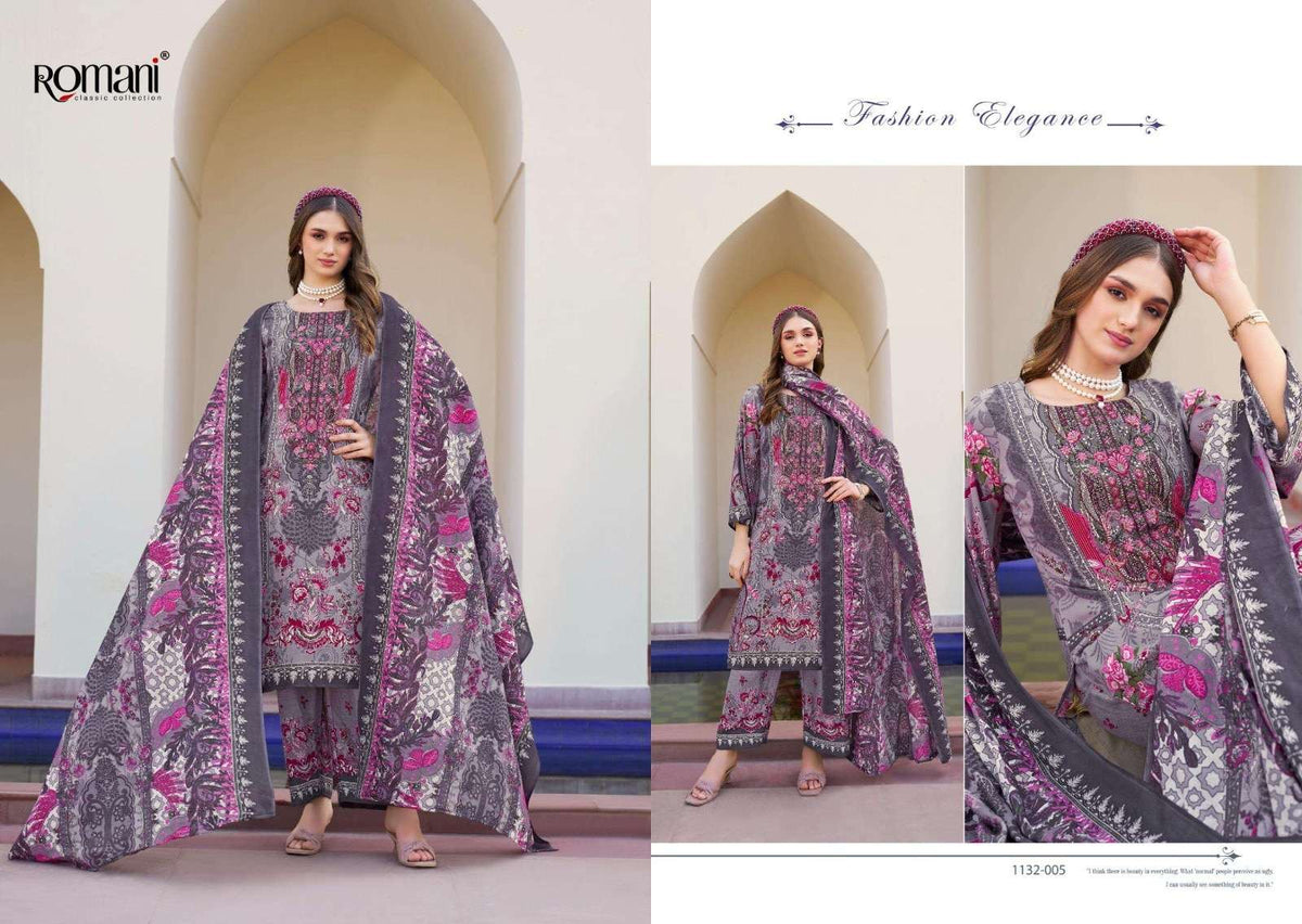 ROMANI MAHIRA VOL-7 Cotton Printed Embroidered Dress Material