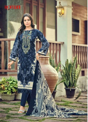 ROMANI NEEDLE WONDER VOL - 12 Cotton Pakistani Suit - Amrah Wholesale