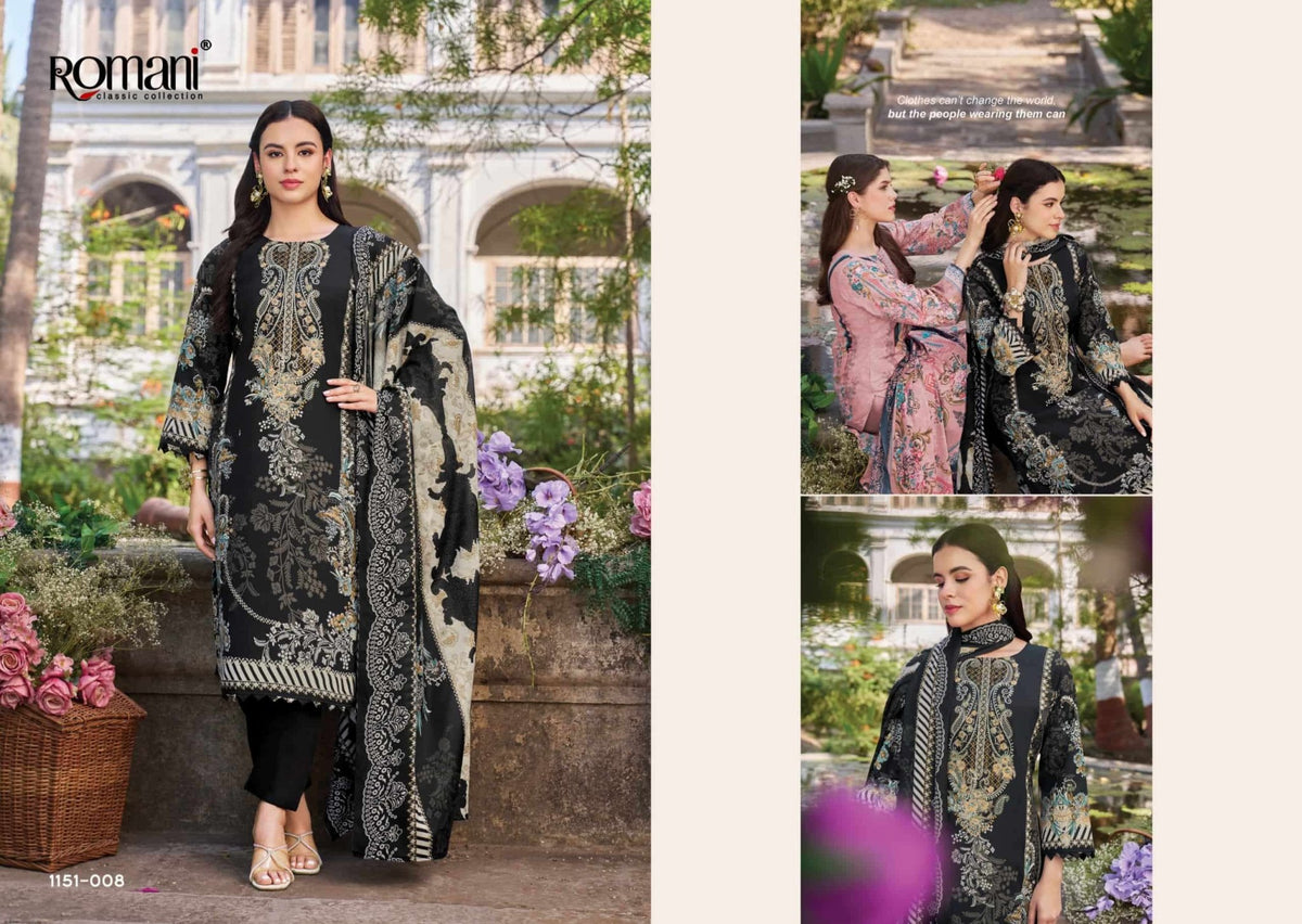 Romani Needle Wonder Vol 13 Cotton Dress Material - Amrah Wholesale