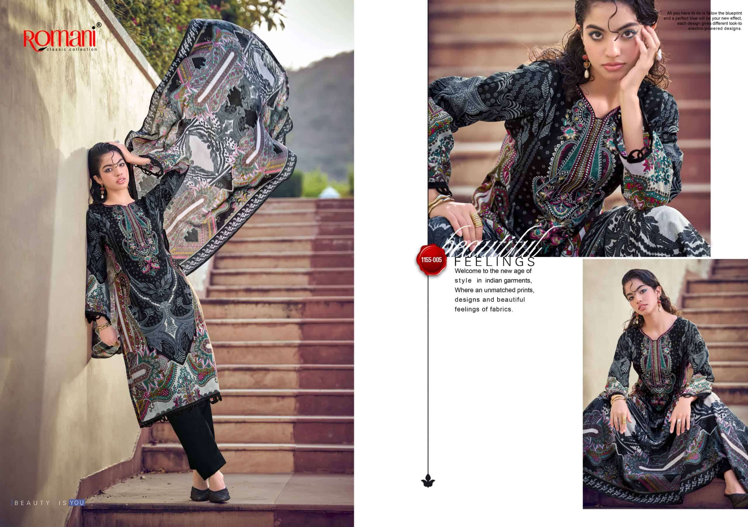 Romani Needle Wonder Vol 14 Premium Soft Cotton Dress Material