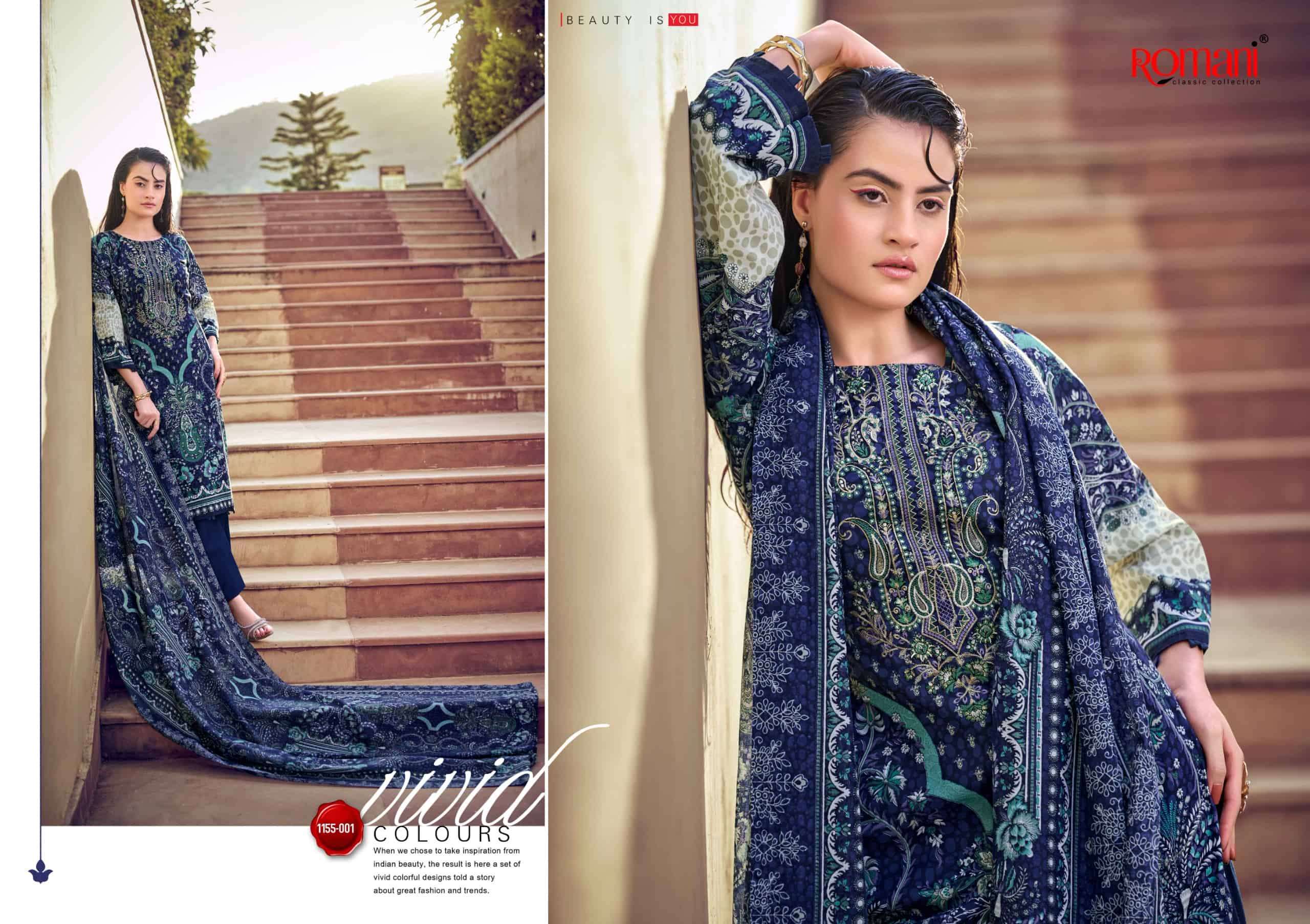 Romani Needle Wonder Vol 14 Premium Soft Cotton Dress Material