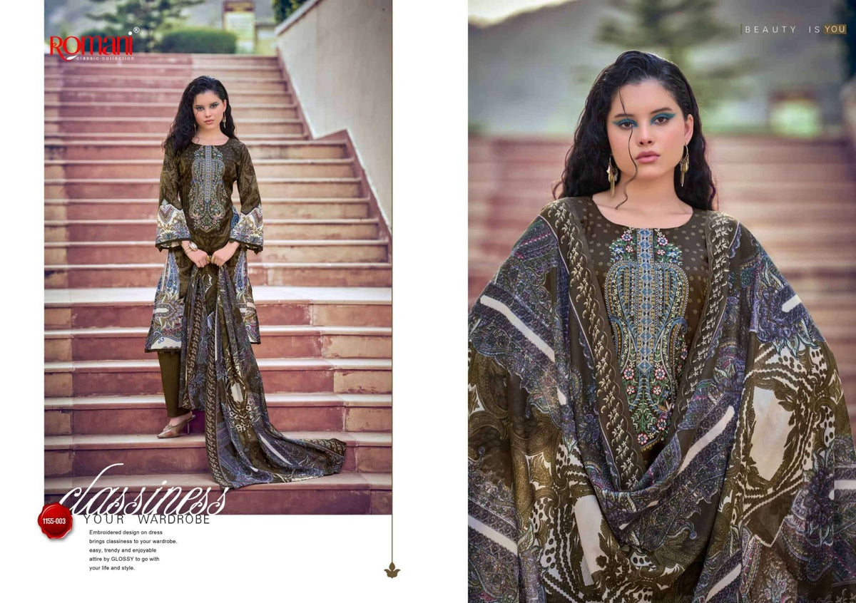 Romani Needle Wonder Vol 14 Premium Soft Cotton Dress Material - Amrah Wholesale