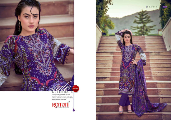 Romani Needle Wonder Vol 14 Premium Soft Cotton Dress Material - Amrah Wholesale