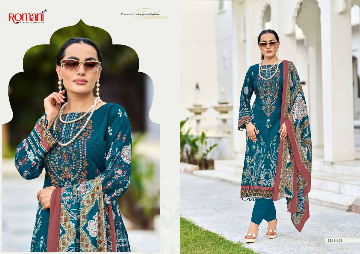 Romani Needle Wonder Vol-17 Cotton Printed Unstitched Pakistani Salwar Suit