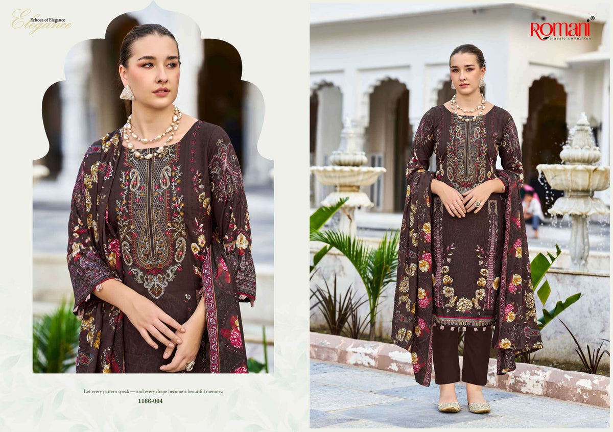 Romani Needle Wonder Vol-17 Cotton Printed Unstitched Pakistani Salwar Suit