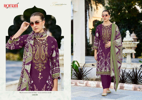 Romani Needle Wonder Vol-17 Cotton Printed Unstitched Pakistani Salwar Suit