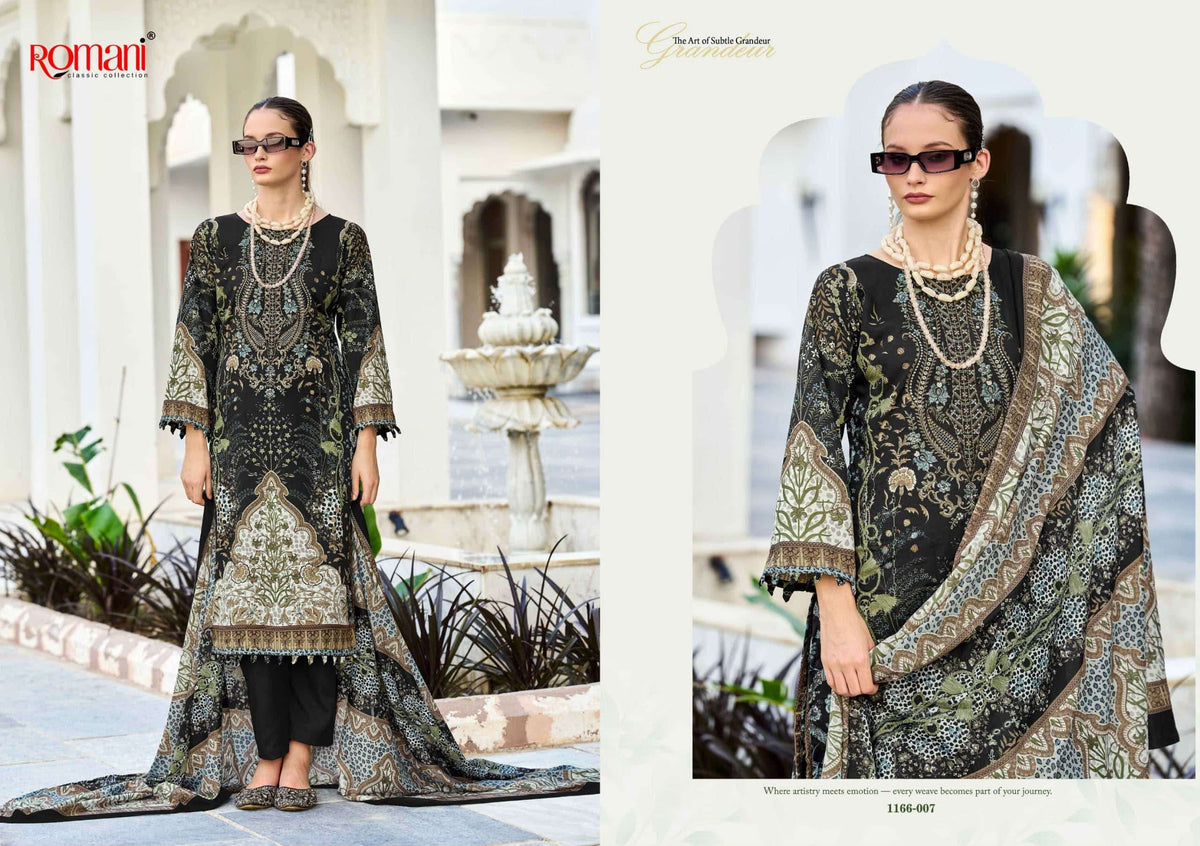Romani Needle Wonder Vol-17 Cotton Printed Unstitched Pakistani Salwar Suit