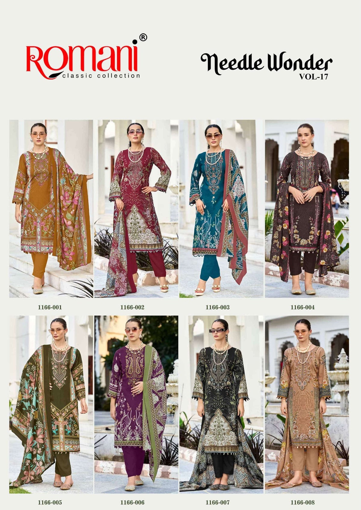Romani Needle Wonder Vol-17 Cotton Printed Unstitched Pakistani Salwar Suit