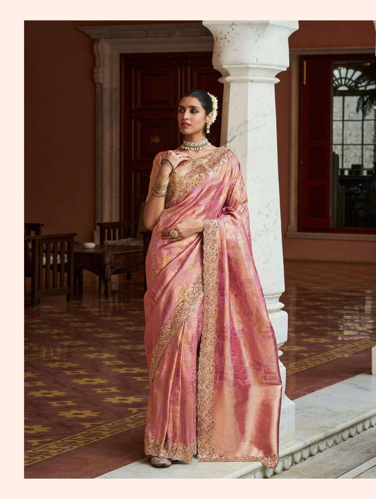 Royal Vrindavan Vol-71 Kanjivaram Silk Embroidered Festive Saree