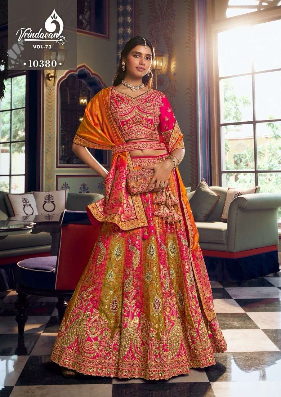ROYAL VRINDAVAN VOL-73 Banarasi Silk Lehenga
