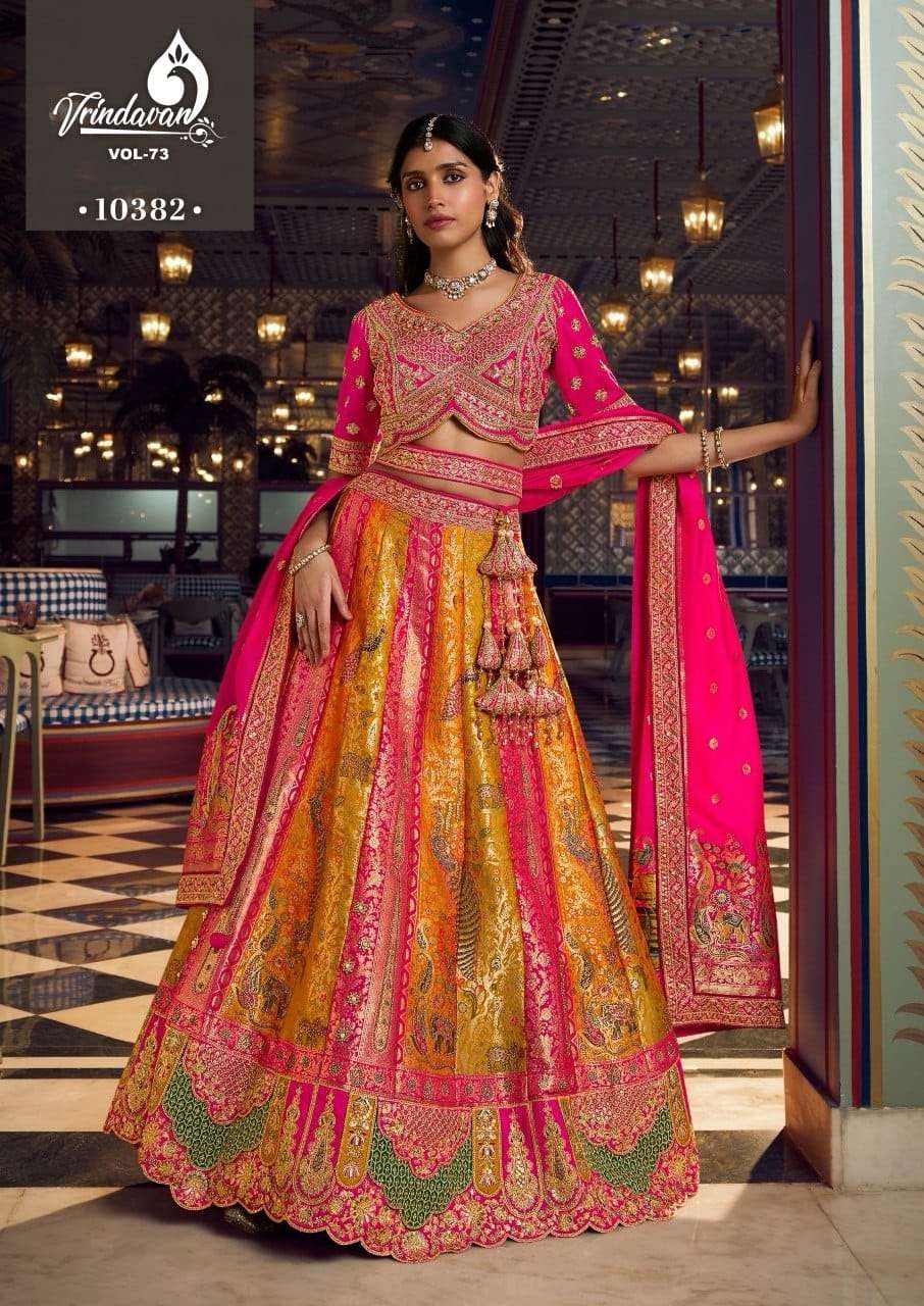 ROYAL VRINDAVAN VOL-73 Banarasi Silk Lehenga
