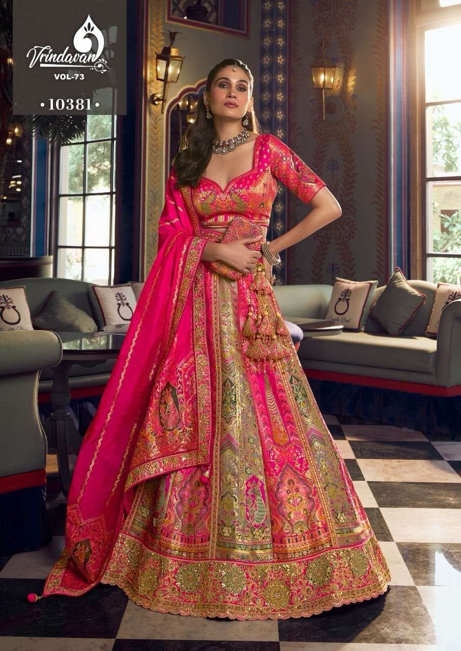 ROYAL VRINDAVAN VOL-73 Banarasi Silk Lehenga