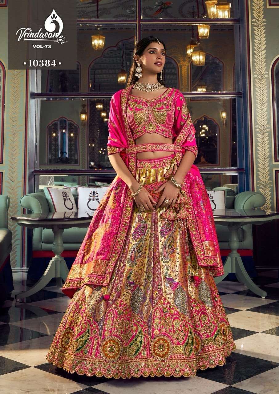 ROYAL VRINDAVAN VOL-73 Banarasi Silk Lehenga