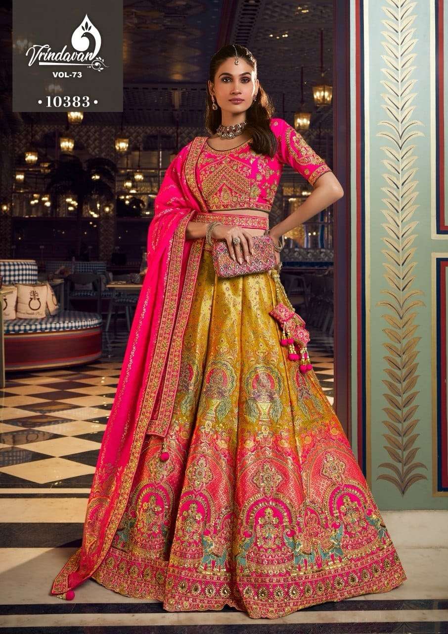 ROYAL VRINDAVAN VOL-73 Banarasi Silk Lehenga