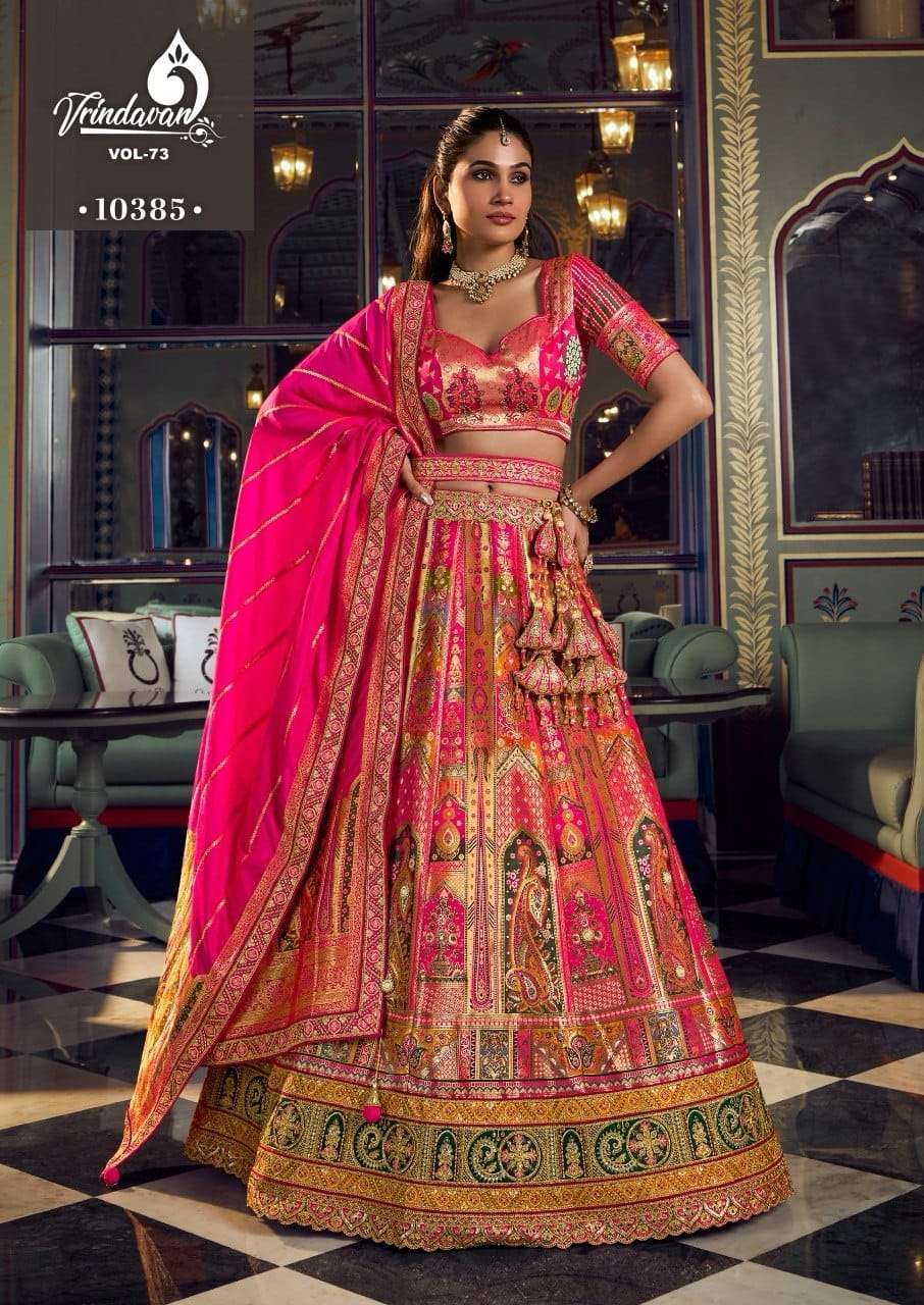 ROYAL VRINDAVAN VOL-73 Banarasi Silk Lehenga