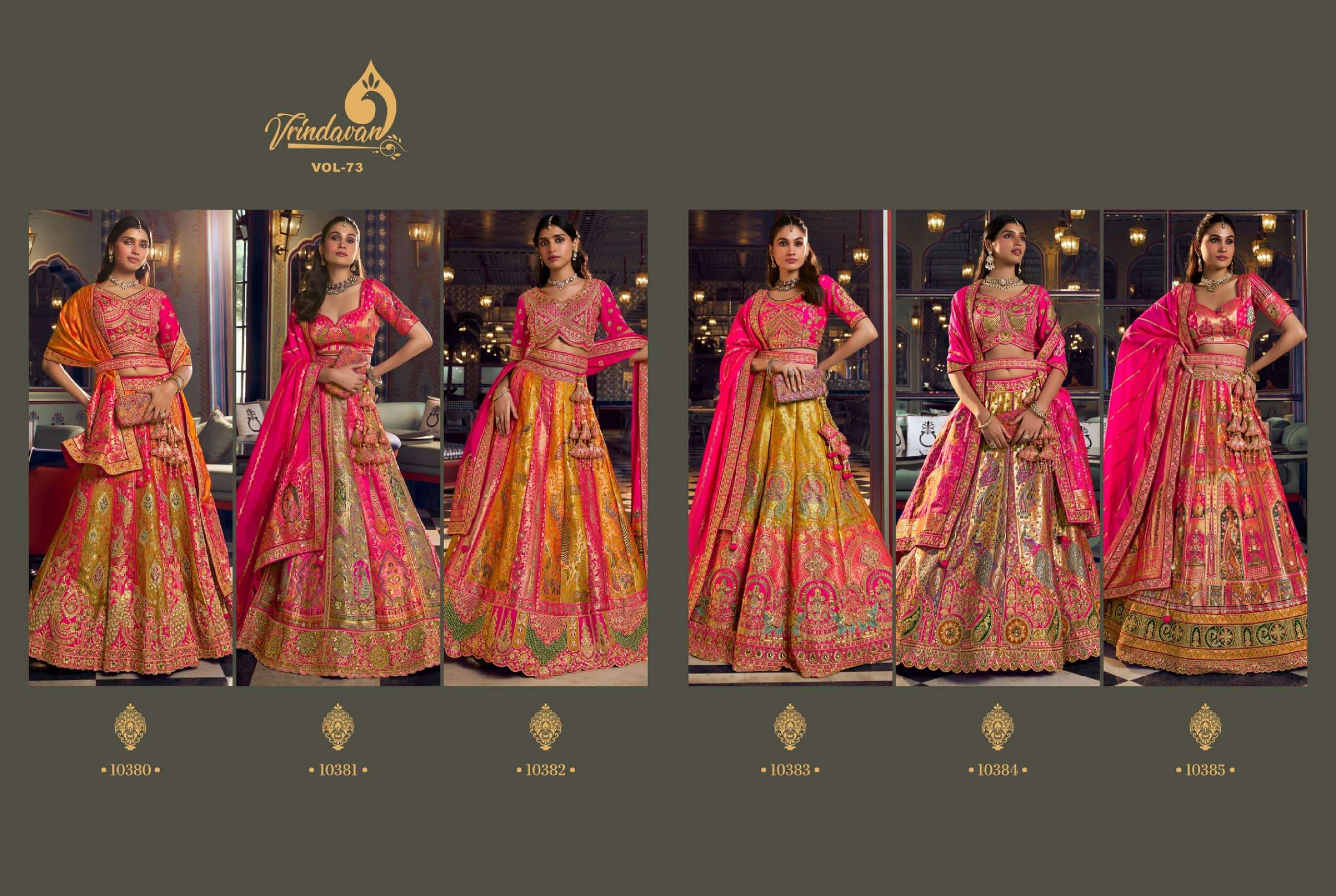 ROYAL VRINDAVAN VOL-73 Banarasi Silk Lehenga