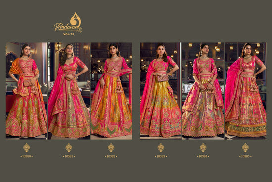 ROYAL VRINDAVAN VOL-73 Banarasi Silk Lehenga