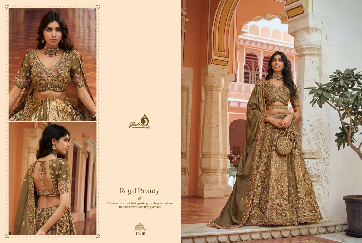ROYAL VRINDAVAN VOL-75 Banarasi Silk Lehenga