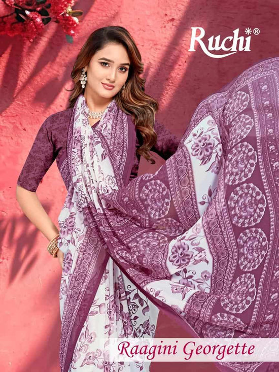 Ruchi Raagini Georgette Saree Collection - Amrah Wholesale