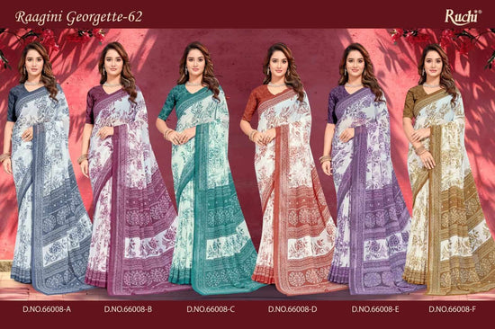 Ruchi Raagini Georgette Saree Collection - Amrah Wholesale