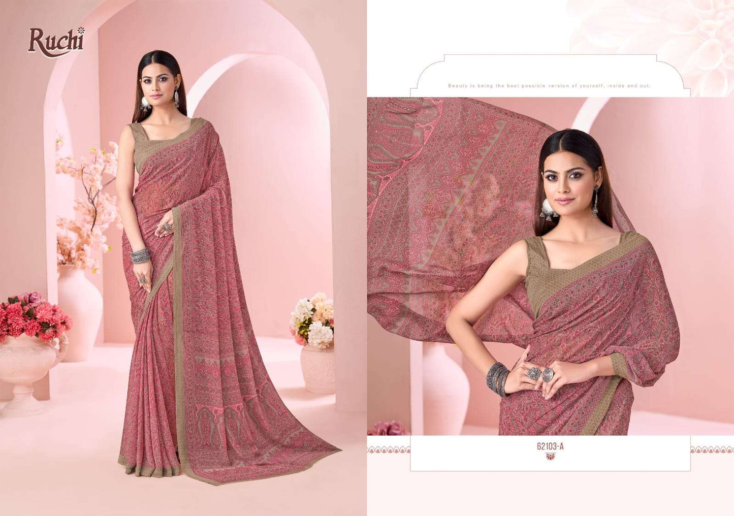 Ruchi Saree Raagini Georgette Vol 45 Georgette Saree Wholesale
